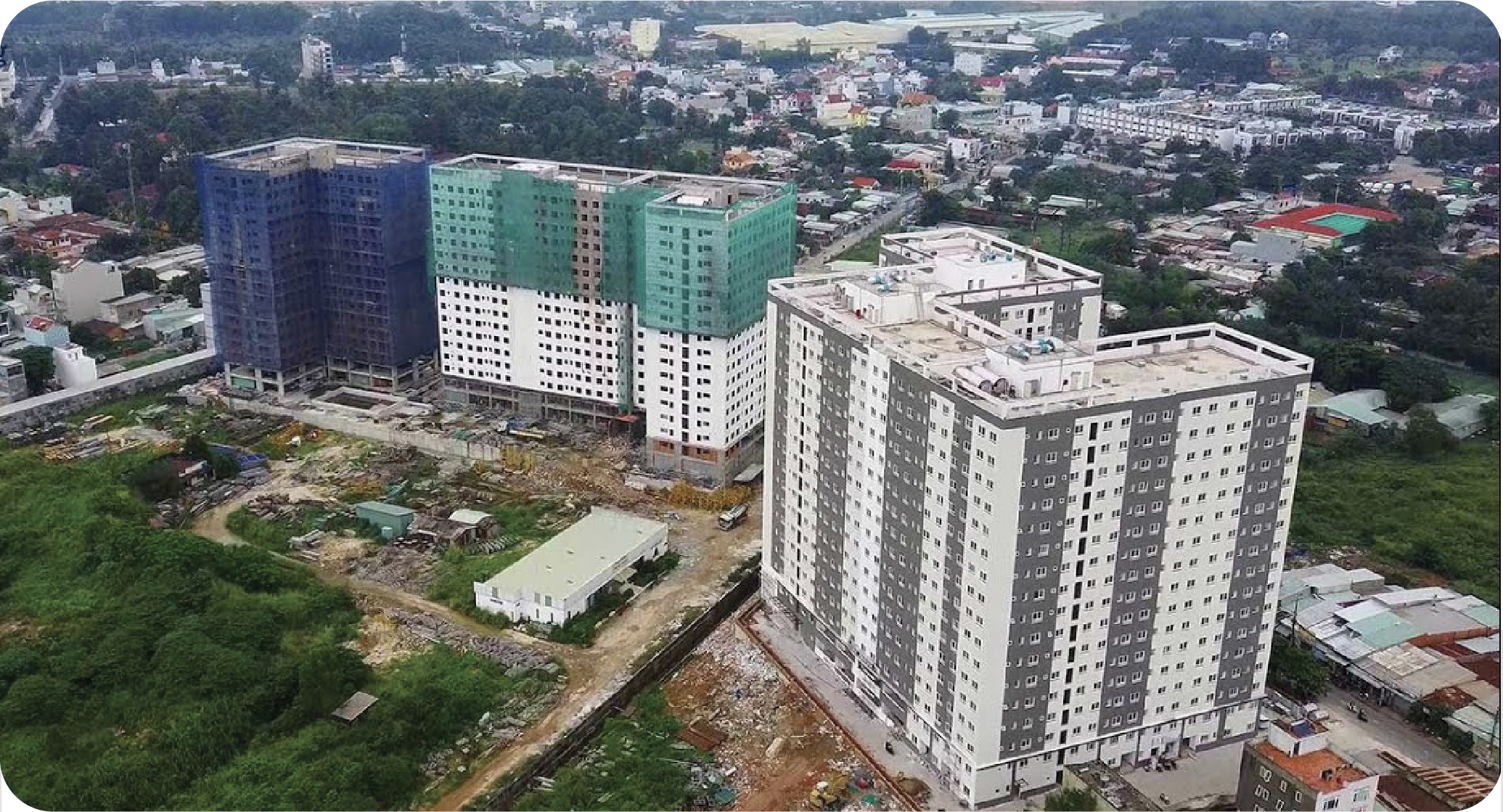 Công trình Block 1, Block 2 thuộc Dự án Topaz Home 2